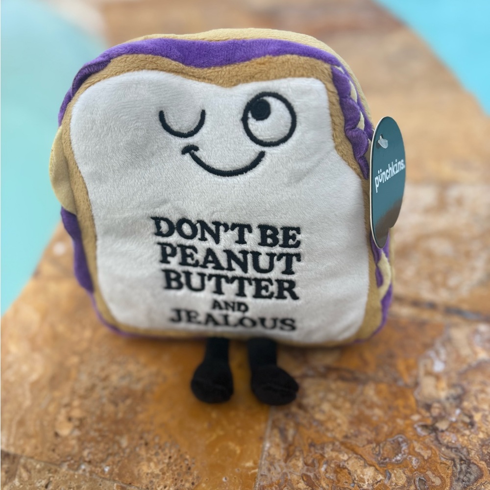 Don't Be Peanut Butter and Jealous Sandwich Plushie - Punchkins